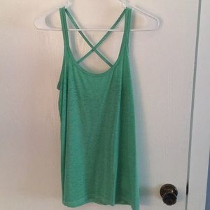 Green cross back tank